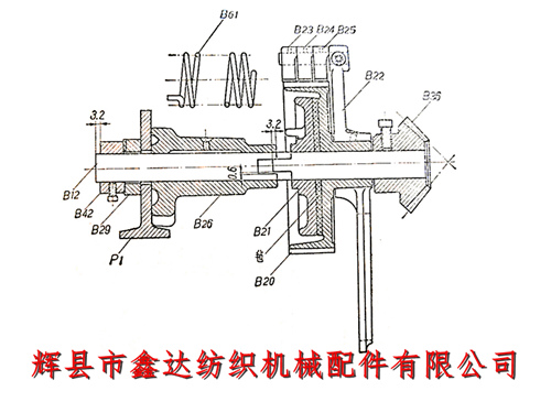 織布機送經(jīng)裝置（1511型內(nèi)送經(jīng)機構(gòu)）安裝說明